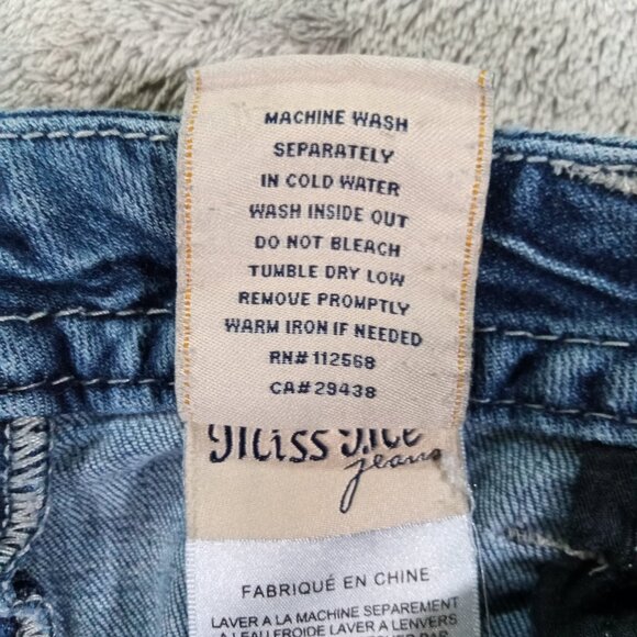 Miss Me Jean Women 31x31, Tag 31x33 Blue Denim Bootcut Embellished Flap Pocket - Picture 13 of 13